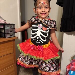 Colorful Skeleton Kids Costume